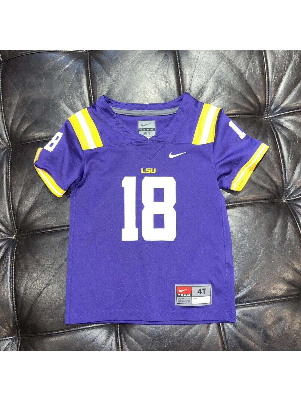 Nike LSU Tigers 4T  Football Jersey #18